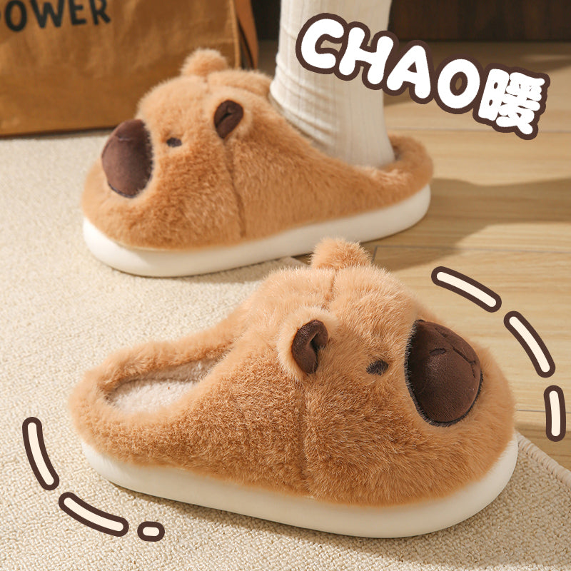 Capybara Cotton Slippers