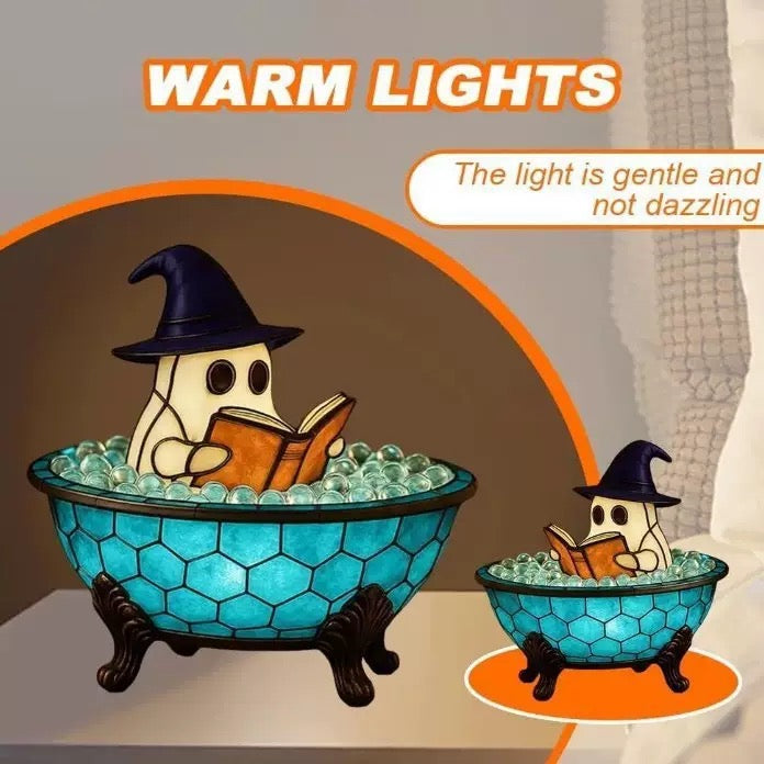 Hot Halloween Decor | Cute Ghost in Bathtub Lamp, Creative Home Decorative Light, Festival Gift Bestseller