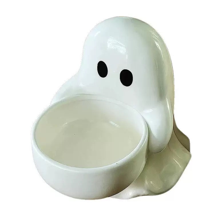 Halloween Bestseller | Cute Ghost Ceramic Candle Holder, Creative Home Aromatherapy Decor, Festival Gift for Cross-Border Sales