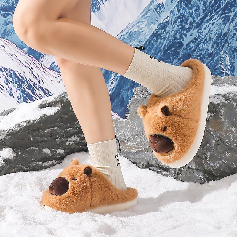 Capybara Cotton Slippers