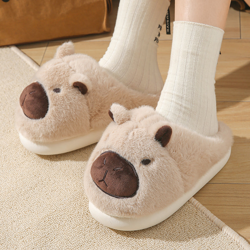 Capybara Cotton Slippers
