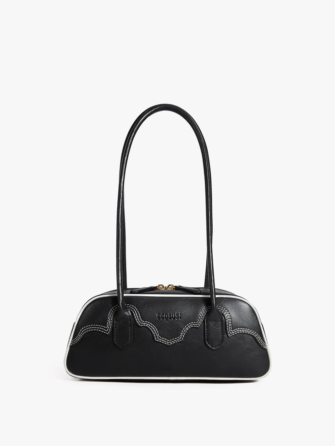 Evelyn Vegan Leather Baguette Bag