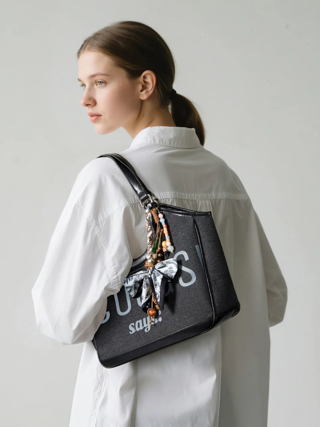 Elle Small Canvas Tote Bag