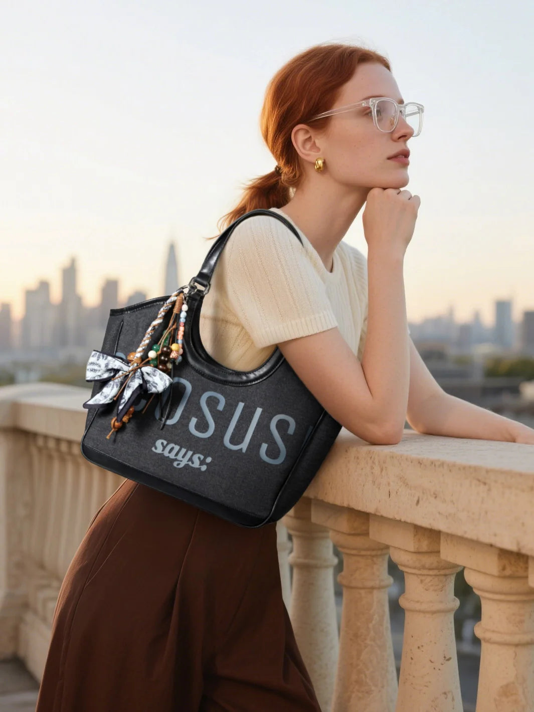 Elle Small Canvas Tote Bag