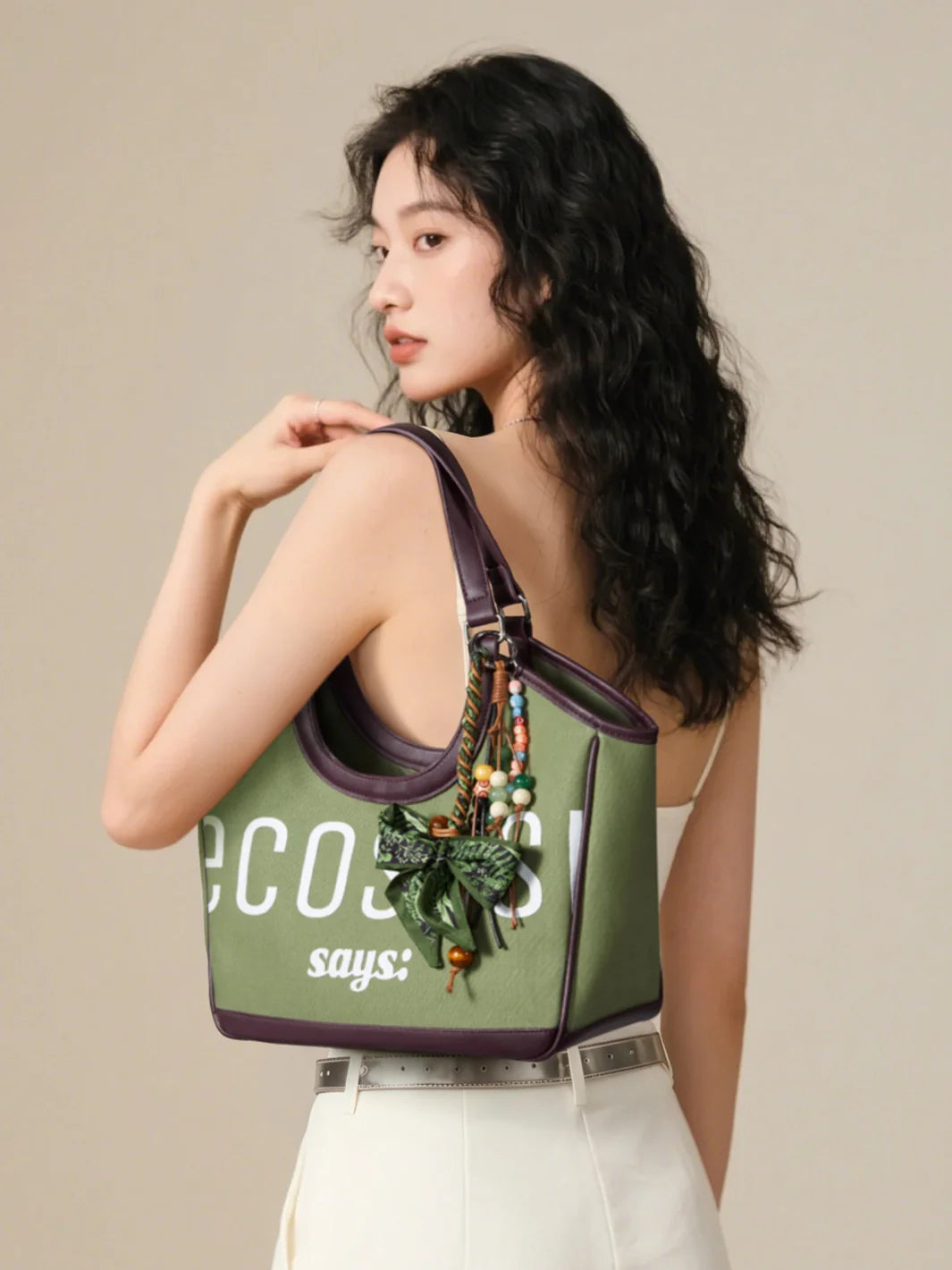 Elle Small Canvas Tote Bag